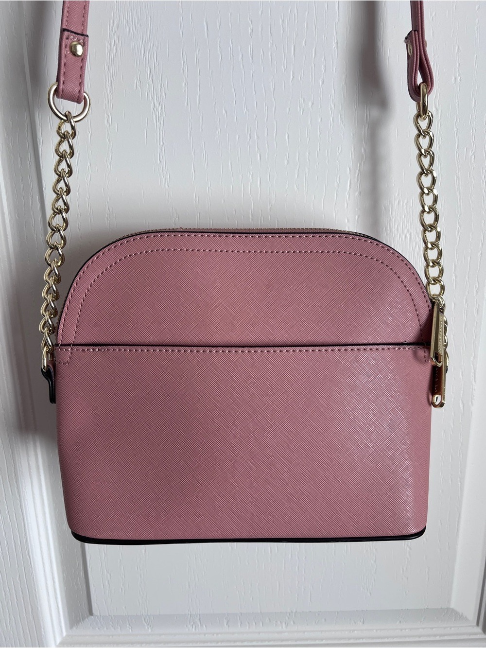 Steve Madden Bjaylin Dome Crossbody Bag - Mauve Pink Gold Hardware - Picture 3 of 10